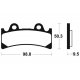 Plaquettes de frein TECNIUM MF183 YAMAHA YZF-750R - SP 93-97 (Avant)