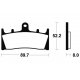 Plaquettes de frein TECNIUM MF186 KAWASAKI VN 1500 MEAN STREAK 02-03 (Avant)