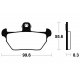 Plaquettes de frein TECNIUM MF144 BMW K1100 RS 93-96 (Avant)