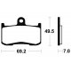 Plaquettes de frein TECNIUM MF282 SUZUKI B-KING 1340 08-12 (Avant)