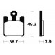 Plaquettes de frein TECNIUM MF288 KAWASAKI ZX-12R 04-06 (Avant)