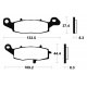 Plaquettes de frein TECNIUM MRR205 KAWASAKI VERSYS 650 07-14 (Avant droit)