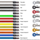 Durites de frein aviation SPIEGLER KAWASAKI ZXR 750 89-90 (ZX750H)(03 durites avant - Version StreetBike - modèle H1)