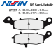 Plaquettes de frein NISSIN 2P-257NS SUZUKI GSF 400 BANDIT 94-95 (Avant)