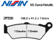 Plaquettes de frein NISSIN 2P-256NS YAMAHA XT-R 660 04-11 (Avant)