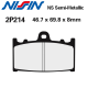 Plaquettes de frein NISSIN 2P-214NS KAWASAKI ZZR 1200 02-05 (Avant)