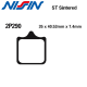 Plaquettes de frein NISSIN 2P-290ST APRILIA RSV1000 02-03 / RSV1000 R 01-08 / RSV1000 R FACTORY 04-08 (Avant)